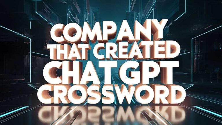 company that created chatgpt crossword