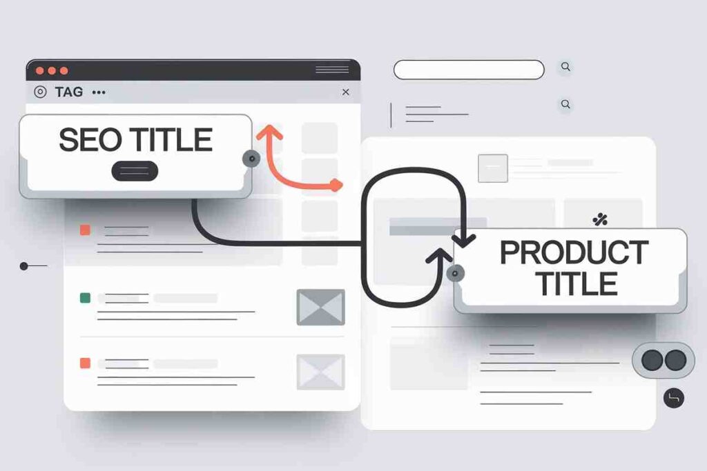 Does seo title and product title the same thing