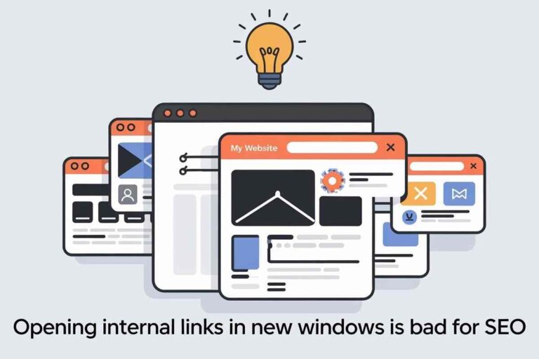 Opening Internal Links in New Windows is Bad for SEO