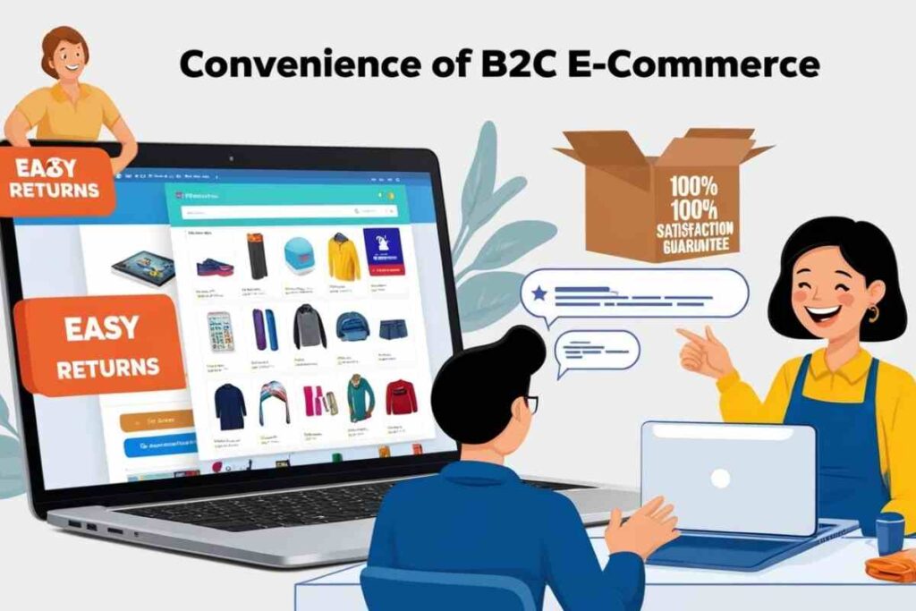 Why is business to consumer e commerce convenient
