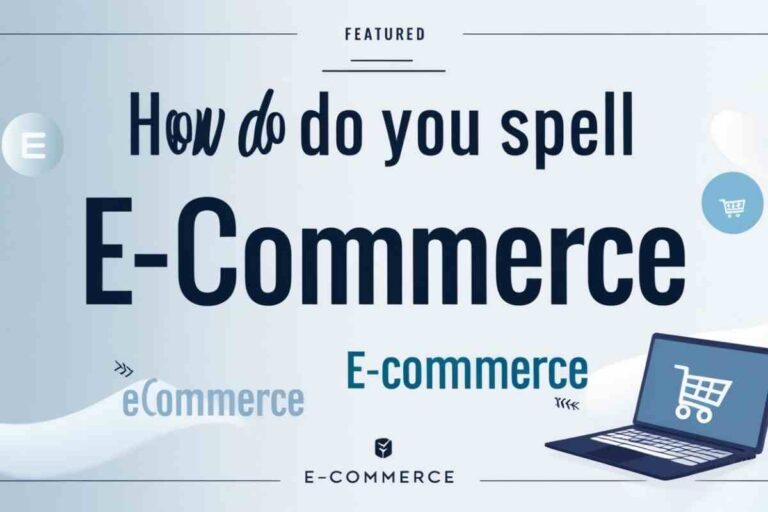 How Do You Spell E-commerce