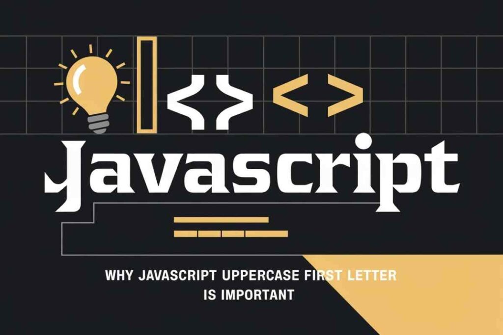 JavaScript Uppercase First Letter