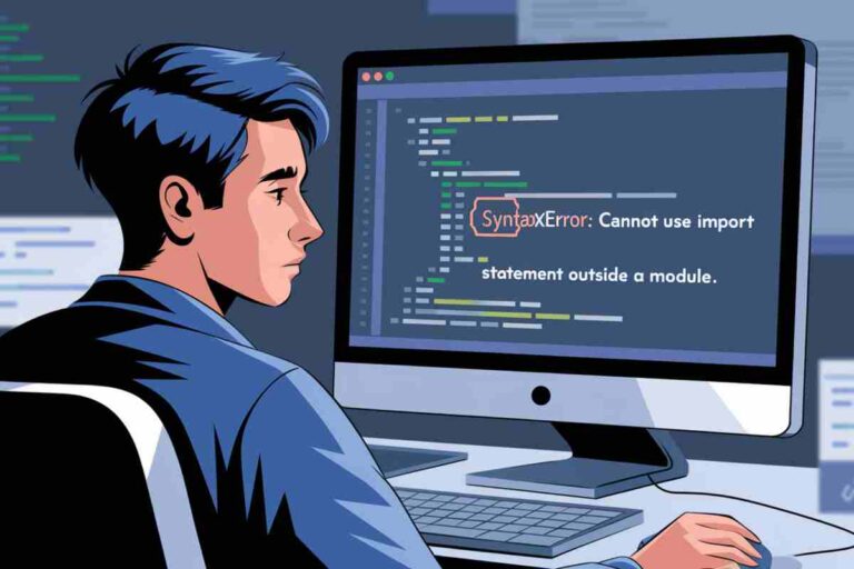 Syntaxerror: Cannot Use Import Statement Outside a Module