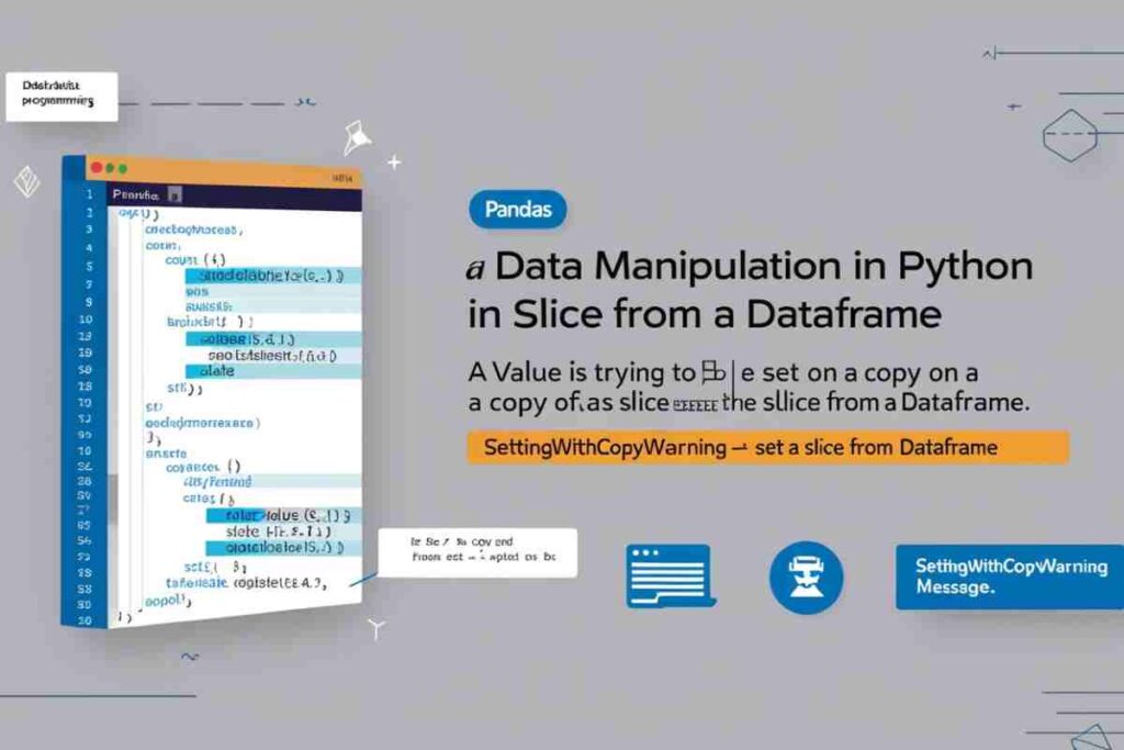 A value is trying to be set on a copy of a slice from a dataframe.