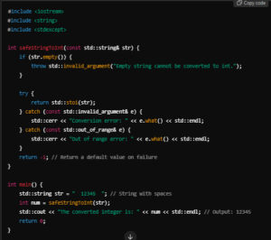 C++ String to Int Conversion Methods with Examples