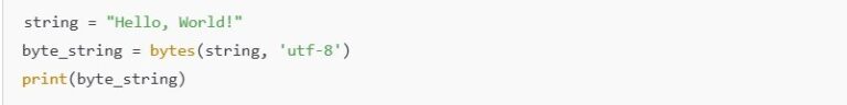 Python Convert String to Bytes | Methods, Encoding,Alternatives