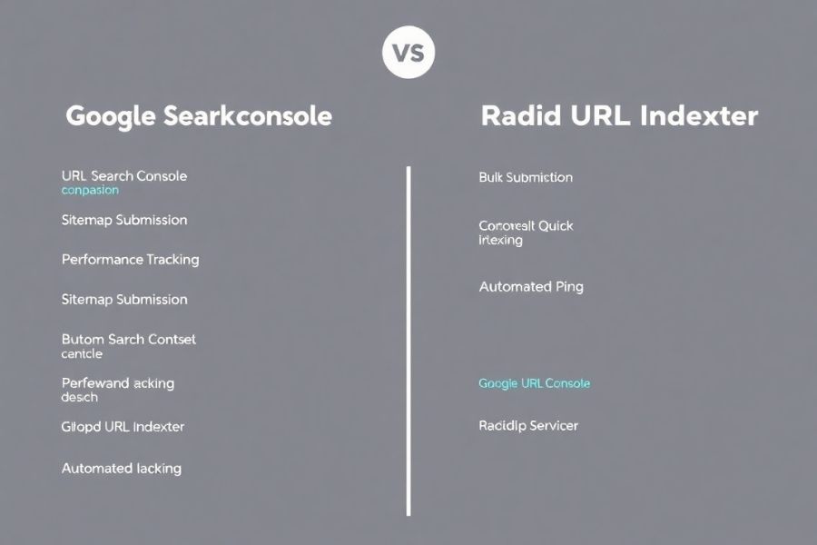 Google search console vs Rapid url indexer