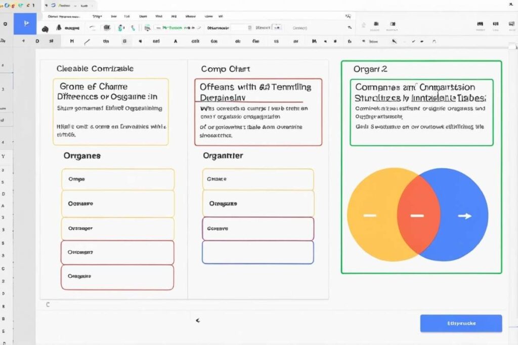 Compare and contrast graphic organizer