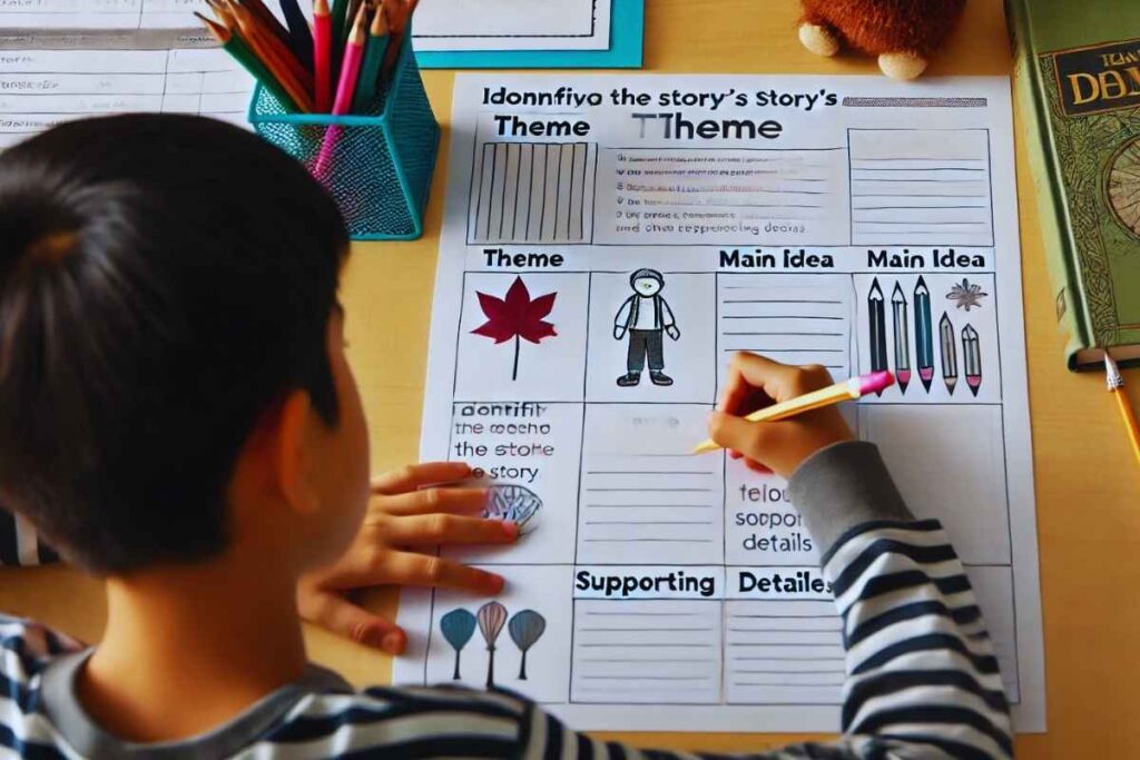 Theme graphic organizer