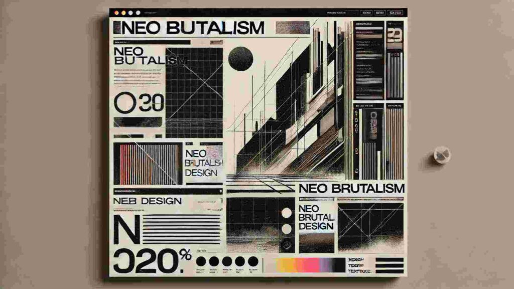 Brutalism graphic design