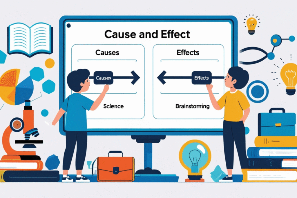 Cause and effect graphic organizer