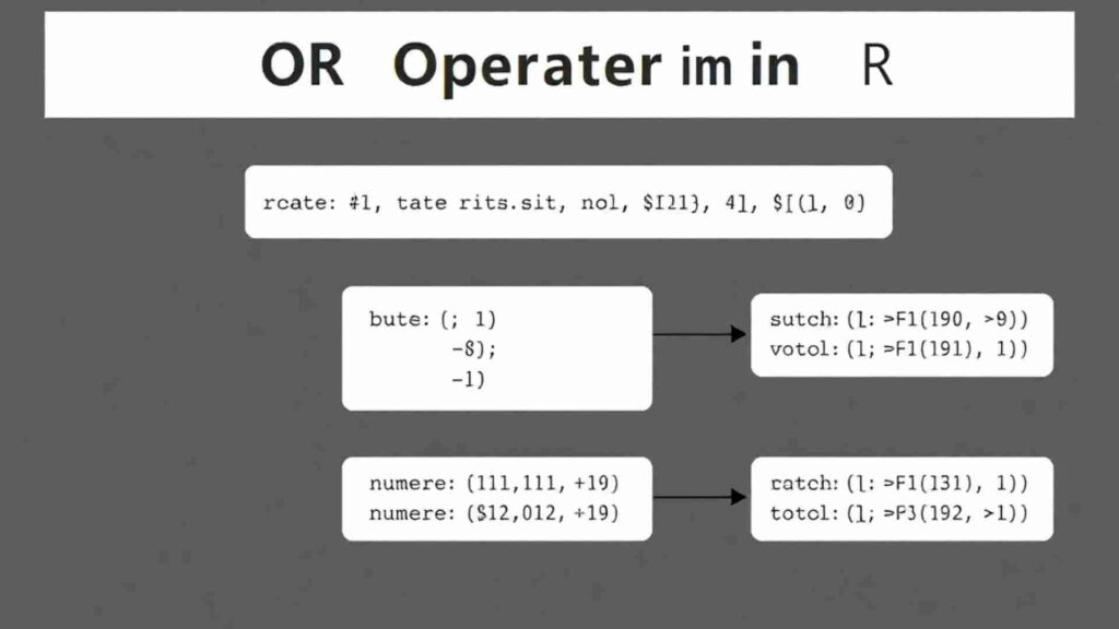 Or in R