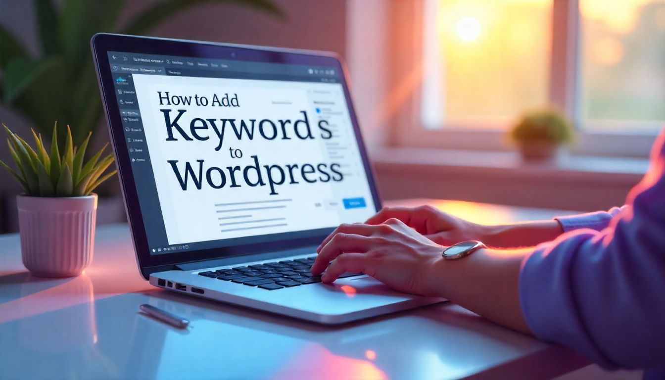 How to add keywords to wordpress