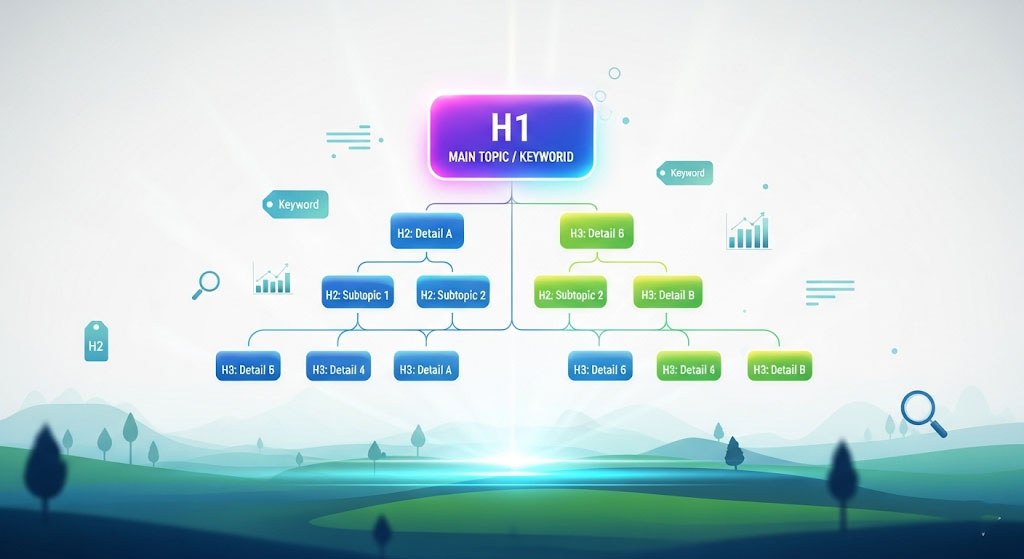 use h1 h2 h3 tags for seo