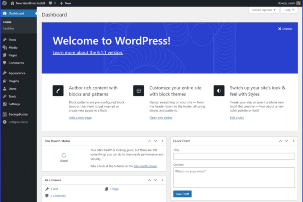 How to setup wordpress site