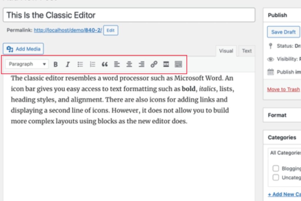How can we Edit HTML in WordPress?
