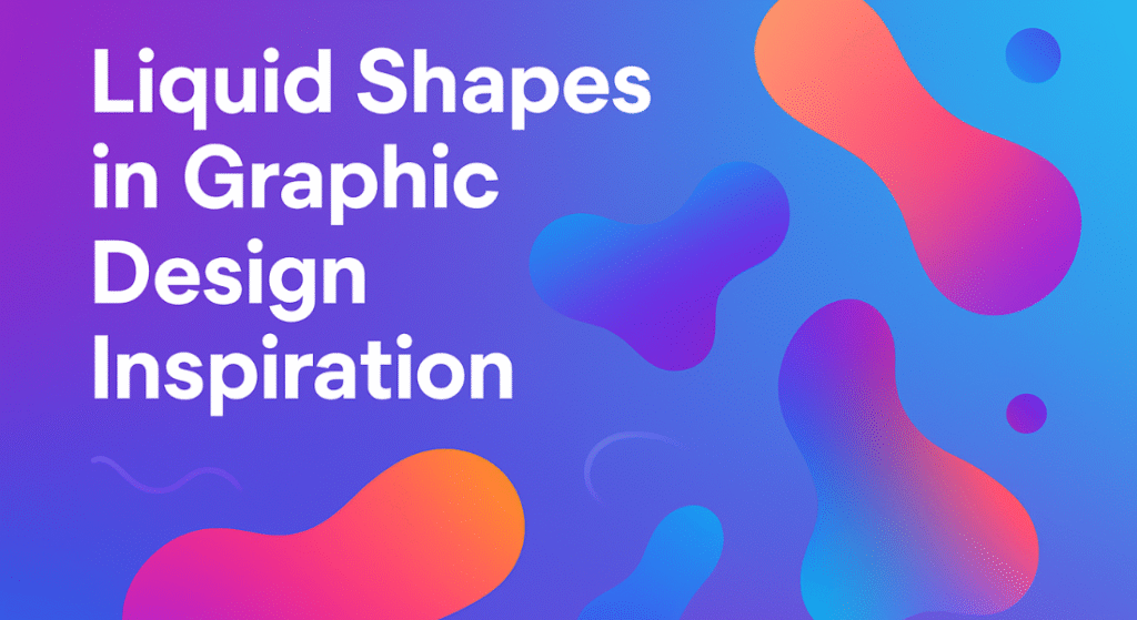 liquid shapes in graphic design inspiration​