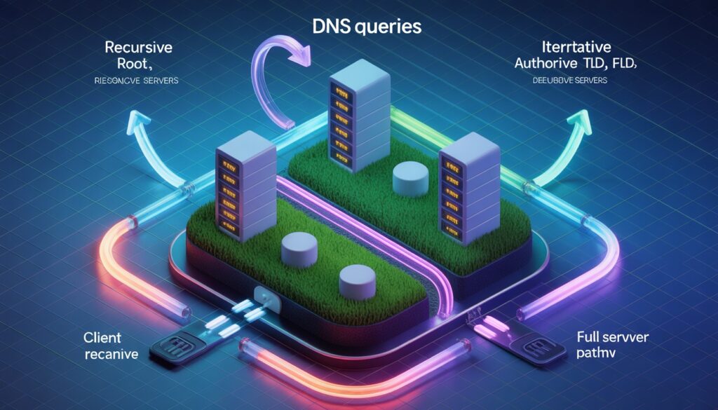 DNS Lookup Flow Diagram Labelled