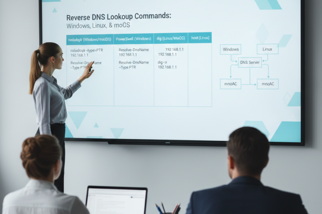Reverse DNS Lookup Command