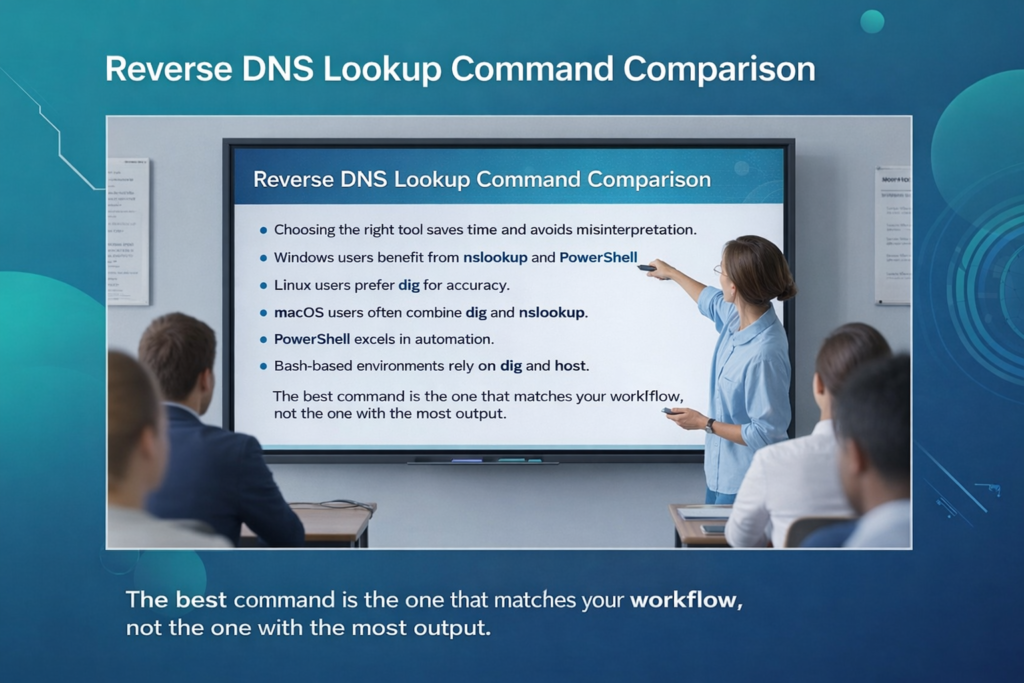 Reverse DNS Lookup Command 
