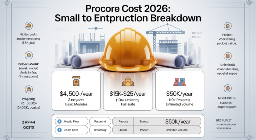 cost of procore construction software