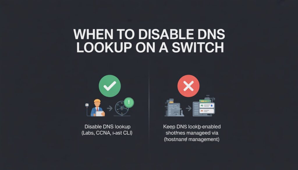 How to Disable DNS Lookup on Switch