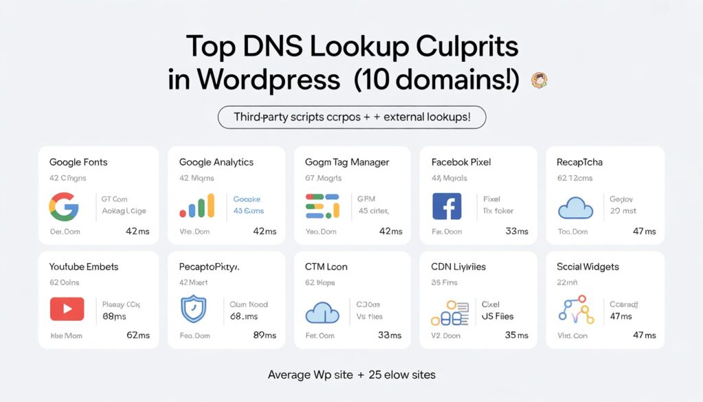 how to reduce dns lookups wordpress