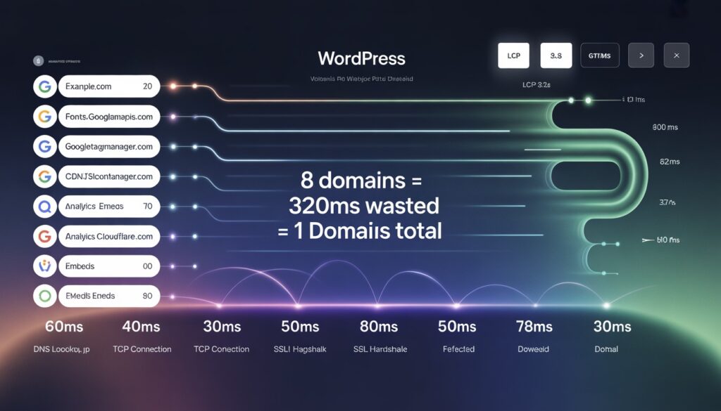 how to reduce dns lookups wordpress