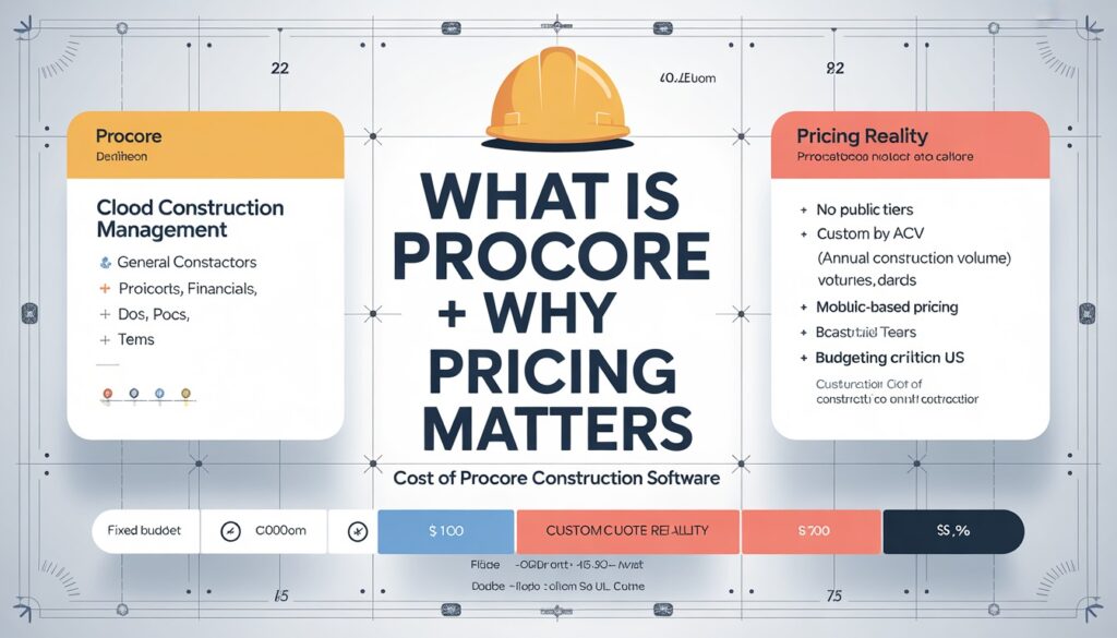 cost of procore construction software