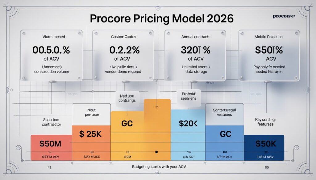 cost of procore construction software