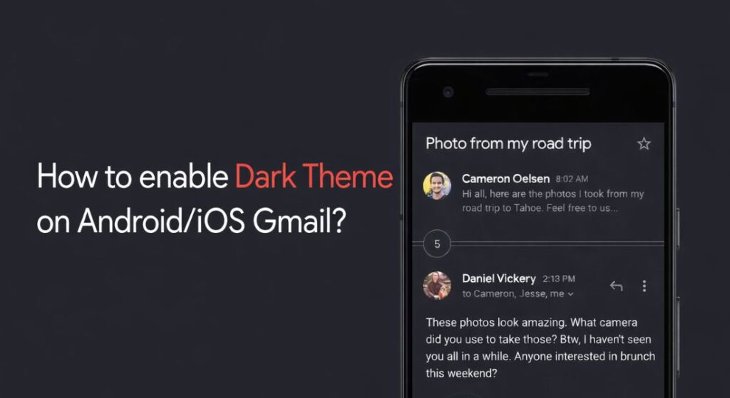 Gmail Dark Theme Android